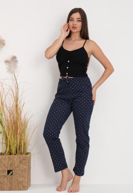 Pantaloni de Pijama Dama ,Culoare Bleumarin ,Engros